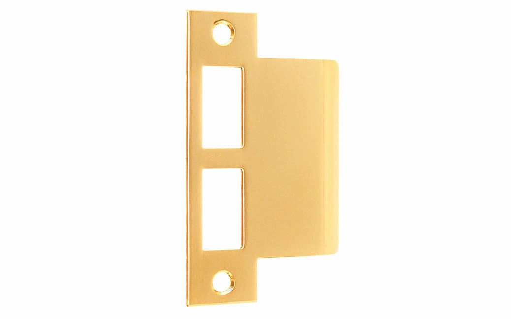 Solid Brass Door Mortise Large Lip Strike ~ 4-7/8" X 1-1/4"