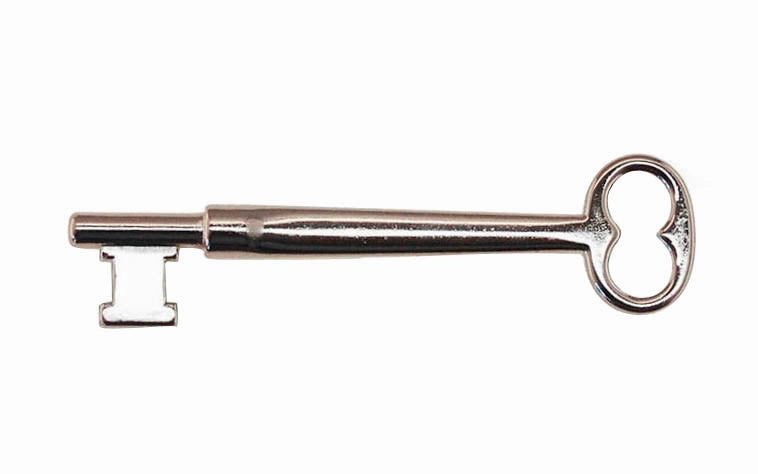 Solid Brass Door Mortise Lock Skeleton Key ~ 3/8" x 3/8" Bit