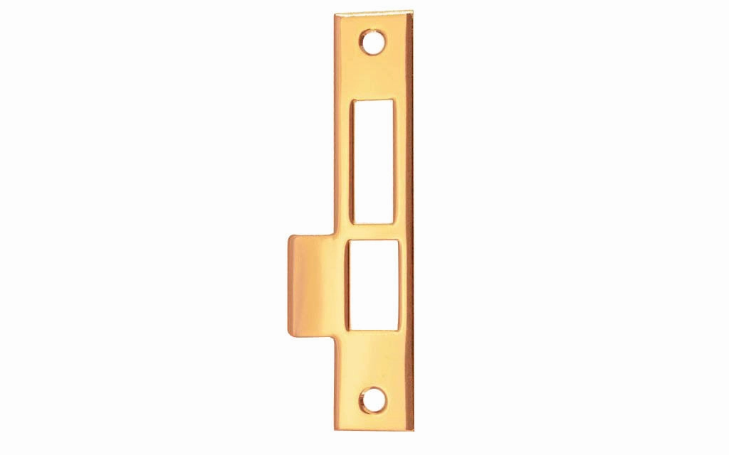 Solid Brass Door Mortise Strike ~ 6" X 1-3/16"