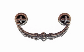 Solid Brass Drop Pull ~ 3" On Centers
