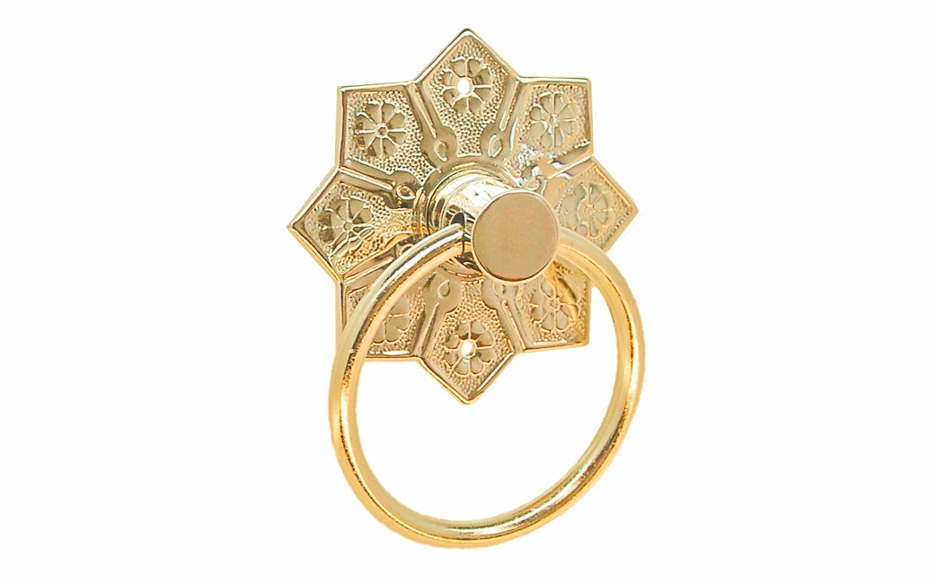 Solid Brass Drop Ring Pull