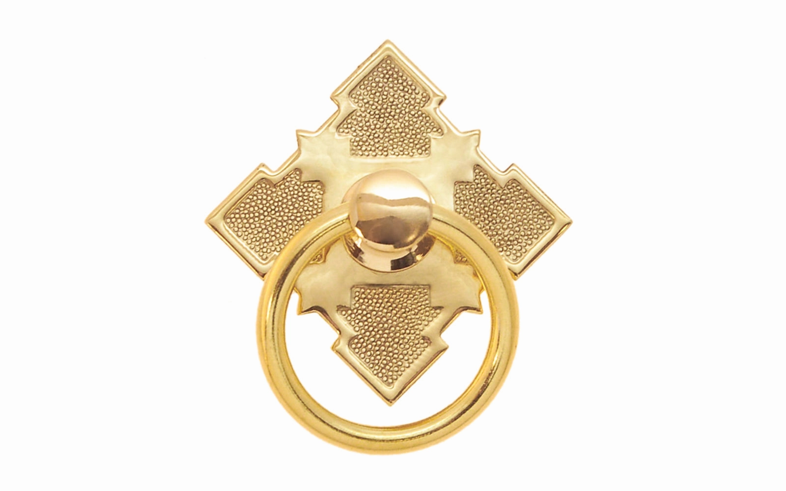 Solid Brass Eastlake Drop Ring Pull