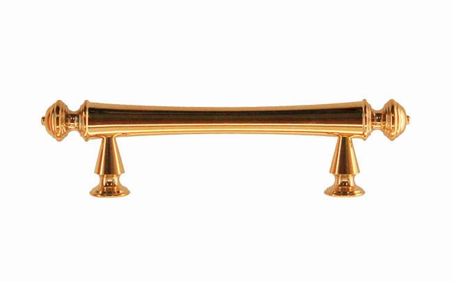 Solid Brass Elegant Handle ~ 3" On Centers
