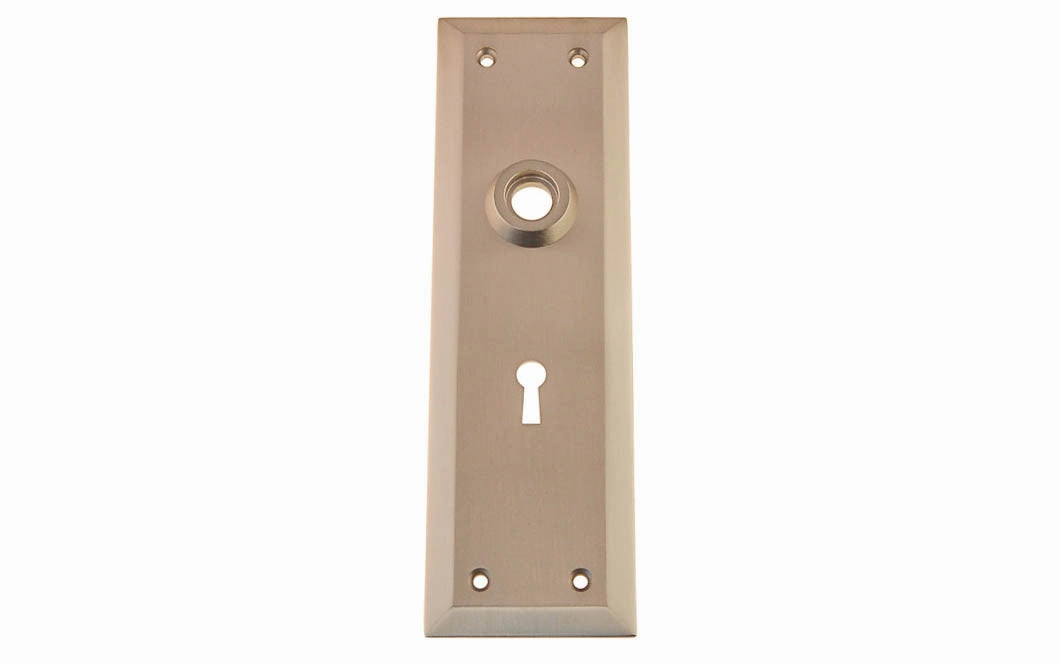 Solid Brass Escutcheon Door Plate with Keyhole