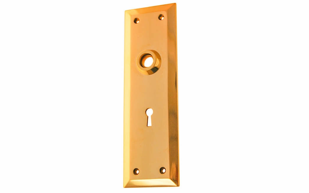 Solid Brass Escutcheon Door Plate with Keyhole