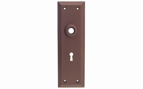 Solid Brass Escutcheon Door Plate with Keyhole