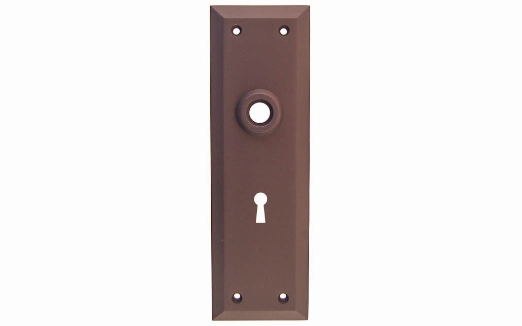 Solid Brass Escutcheon Door Plate with Keyhole