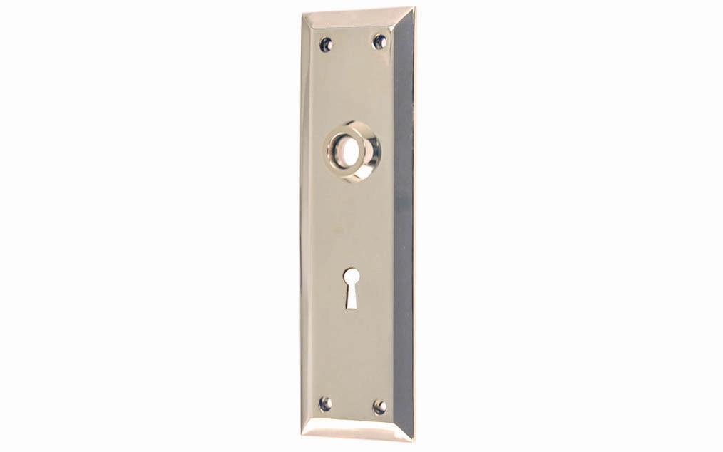 Solid Brass Escutcheon Door Plate with Keyhole