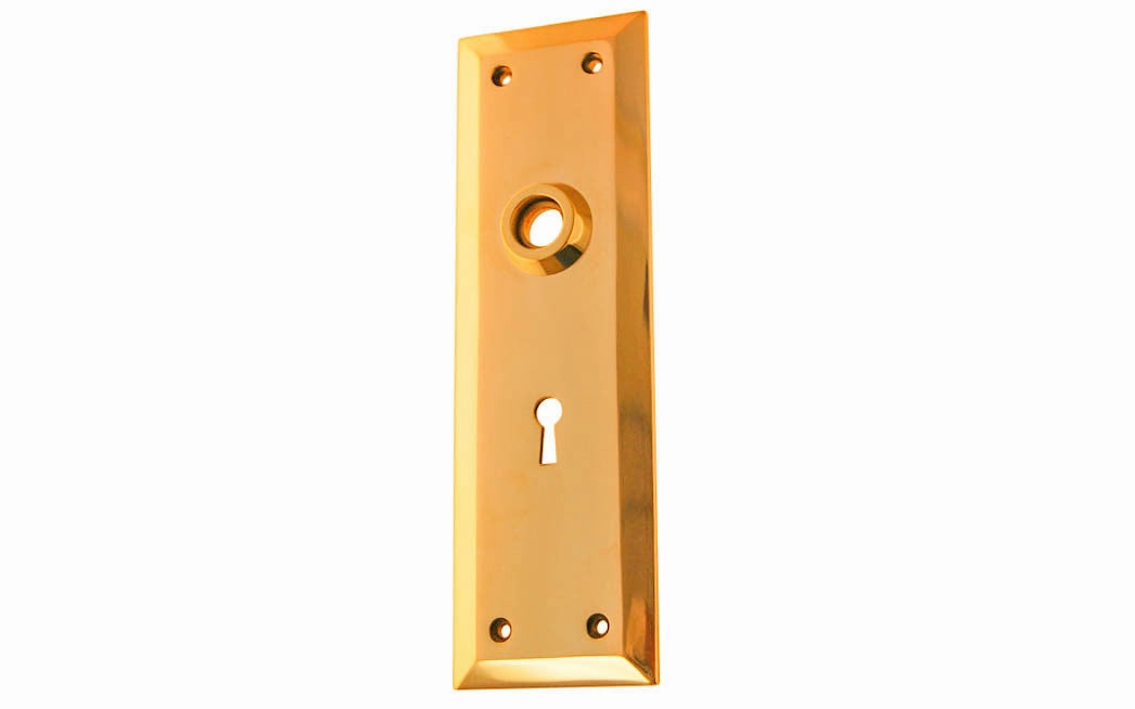 Solid Brass Escutcheon Door Plate with Keyhole
