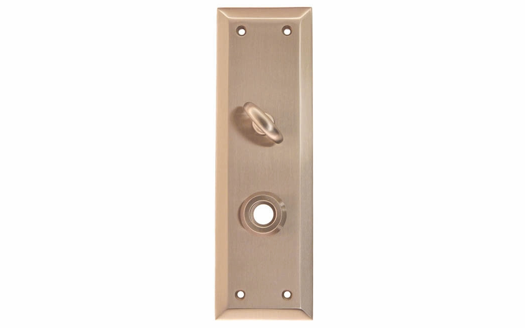 Solid Brass Escutcheon Door Plate with Thumbturn