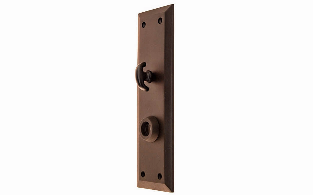 Solid Brass Escutcheon Door Plate with Thumbturn