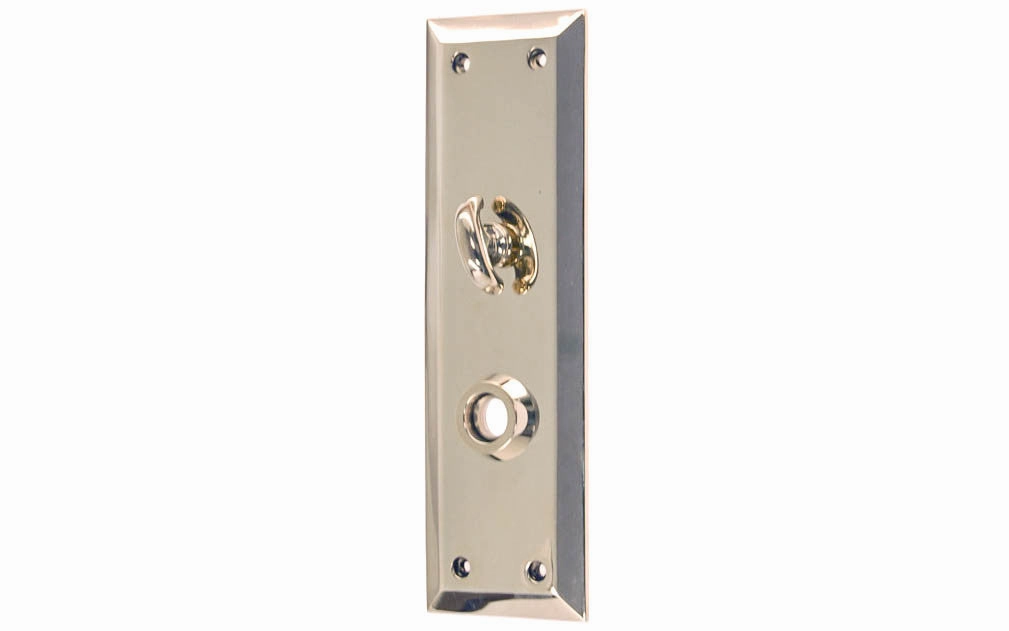 Solid Brass Escutcheon Door Plate with Thumbturn