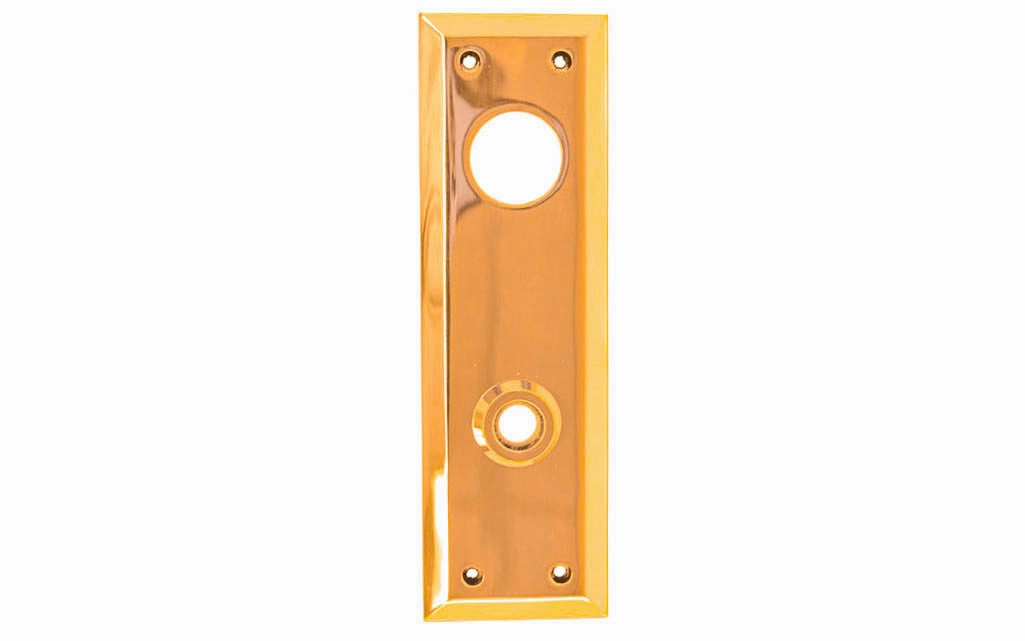 Solid Brass Escutcheon Keyway Cylinder Door Plate