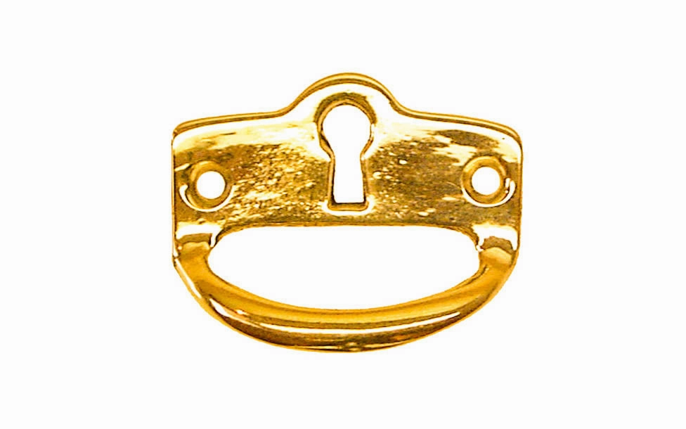 Solid Brass Finger Pull Keyhole