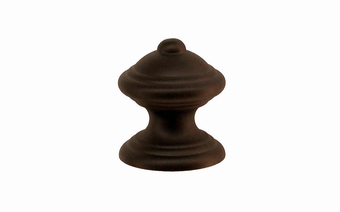 Solid Brass Finial Knob ~ 1" Diameter