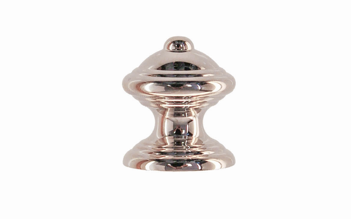 Solid Brass Finial Knob ~ 1" Diameter
