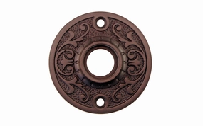 Solid Brass Floral-Style Rosette