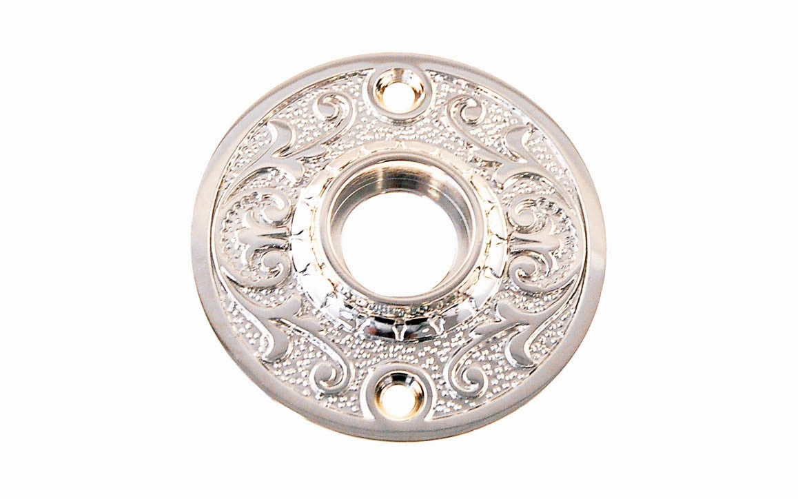 Solid Brass Floral-Style Rosette