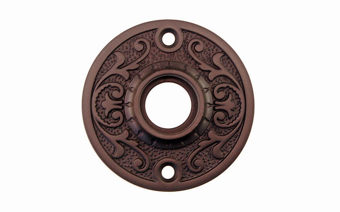 Solid Brass Floral-Style Rosette