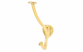 Solid Brass Hall Tree Hook