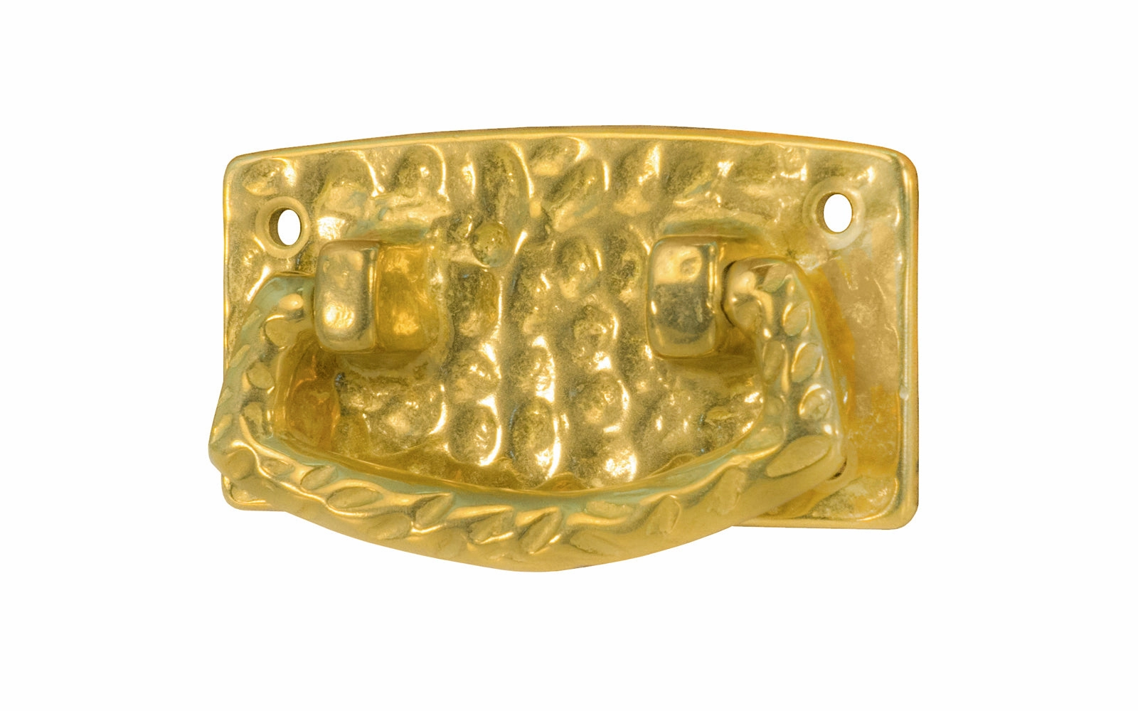 Solid Brass Hammered Drop Pull