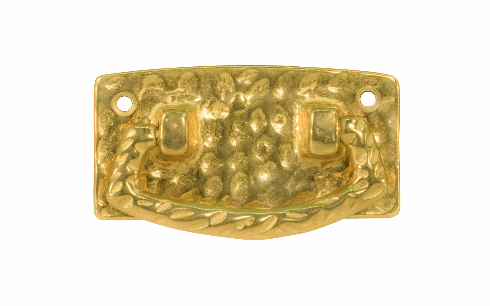 Solid Brass Hammered Drop Pull