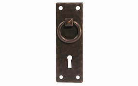 Solid Brass Hammered Keyhole & Drop Pull