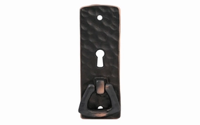 Solid Brass Hammered Keyhole & Drop Pull