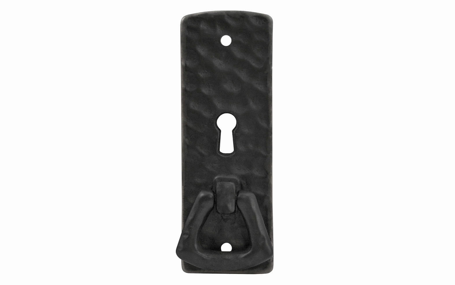 Solid Brass Hammered Keyhole & Drop Pull