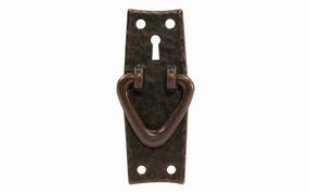 Solid Brass Hammered Keyhole & Drop Pull