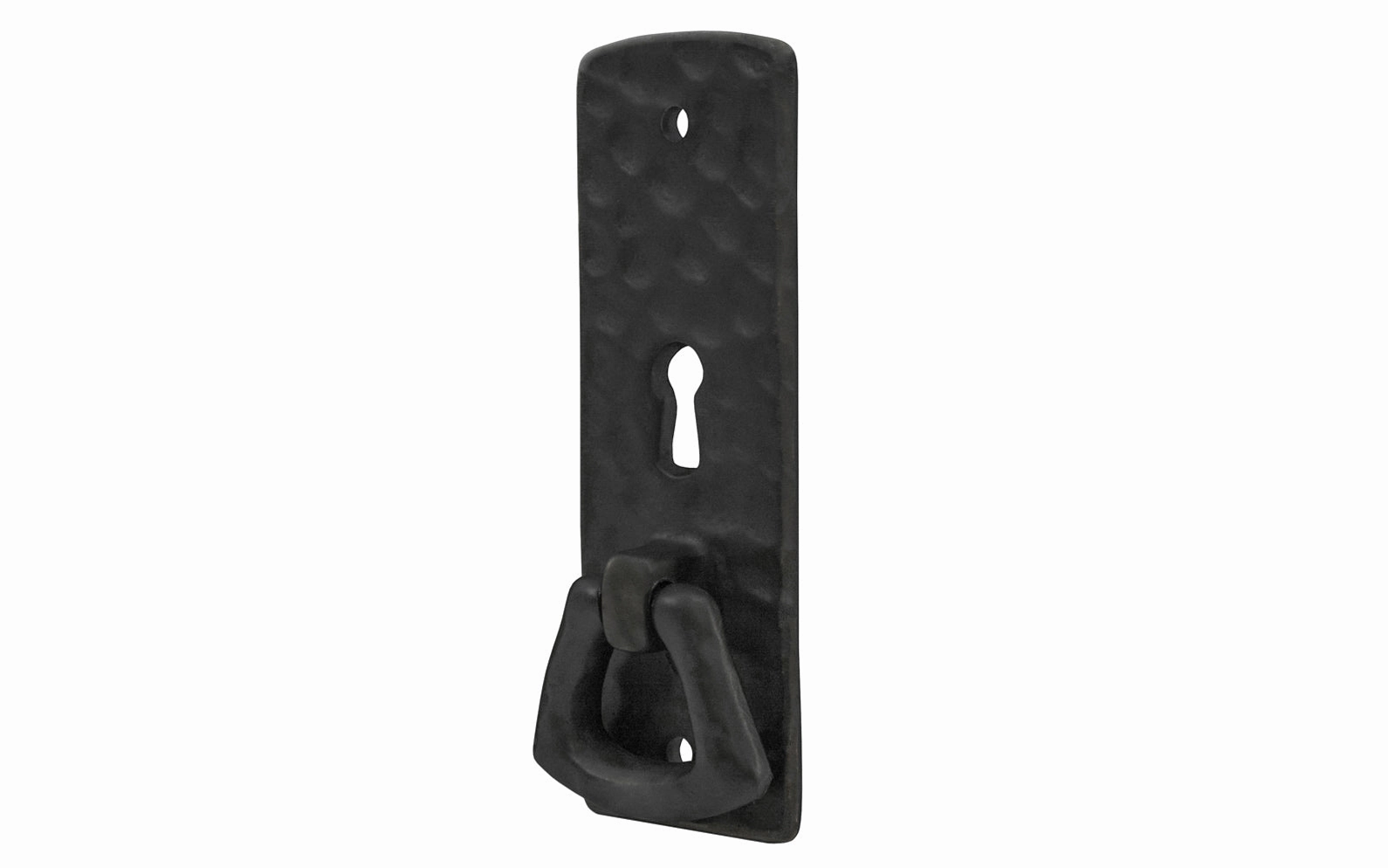 Solid Brass Hammered Keyhole & Drop Pull