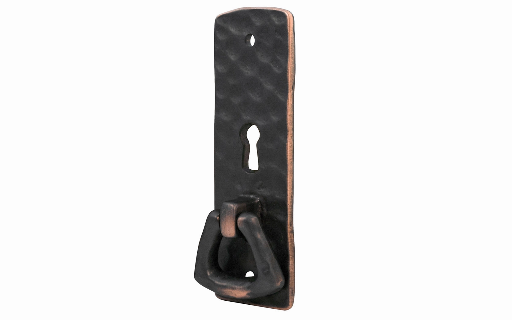 Solid Brass Hammered Keyhole & Drop Pull