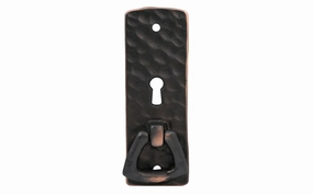 Solid Brass Hammered Keyhole & Drop Pull