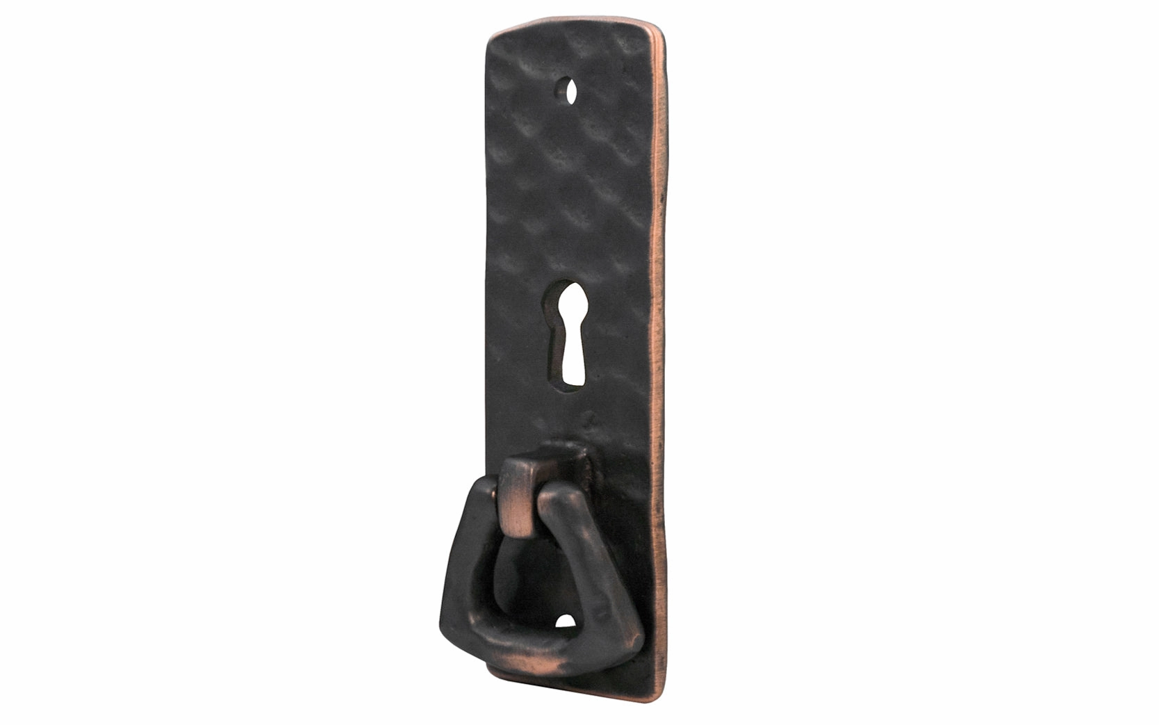 Solid Brass Hammered Keyhole & Drop Pull