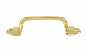Solid Brass Handle Pull ~ 3-3/4" On Centers
