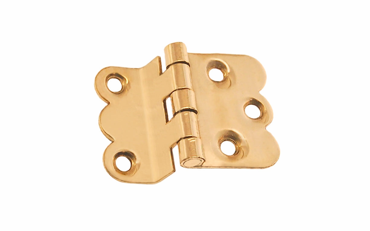 Solid Brass Hoosier Hinge ~ 3/8" Offset