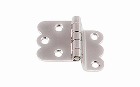 Solid Brass Hoosier Hinge ~ 3/8" Offset