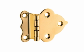 Solid Brass Hoosier Hinge ~ 3/8" Offset