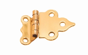 Solid Brass Hoosier Hinge ~ 3/8" Offset