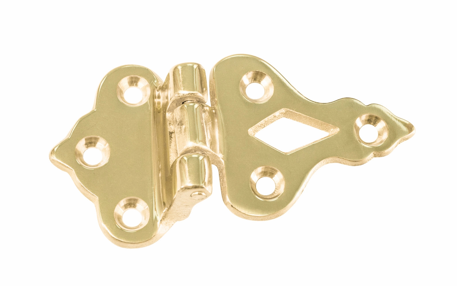 Solid Brass Ice Box Hinge ~ 3/8" Offset