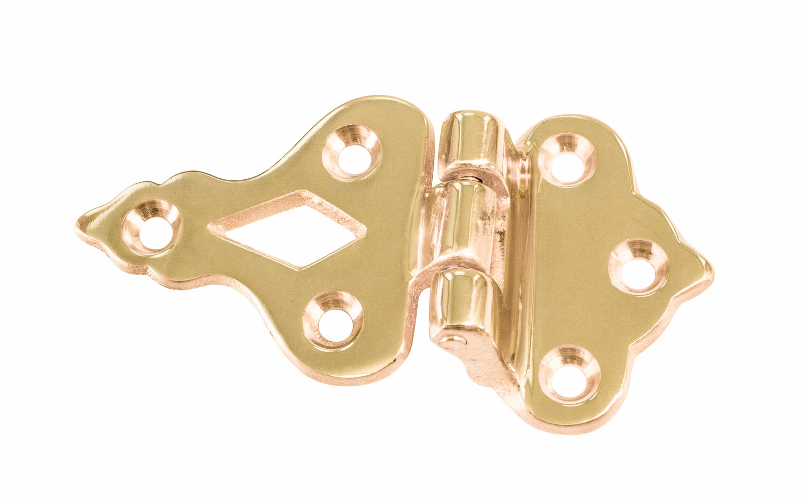Solid Brass Ice Box Hinge ~ 3/8" Offset