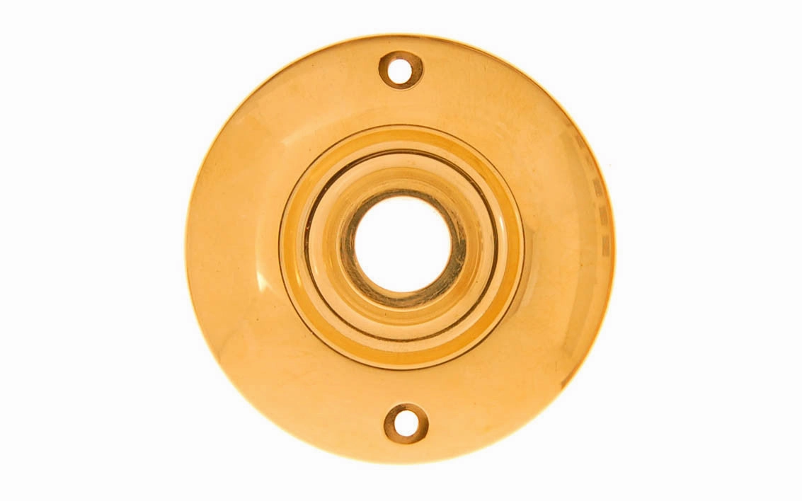 Solid Brass Large Rosette ~ Passage (Non-Locking)