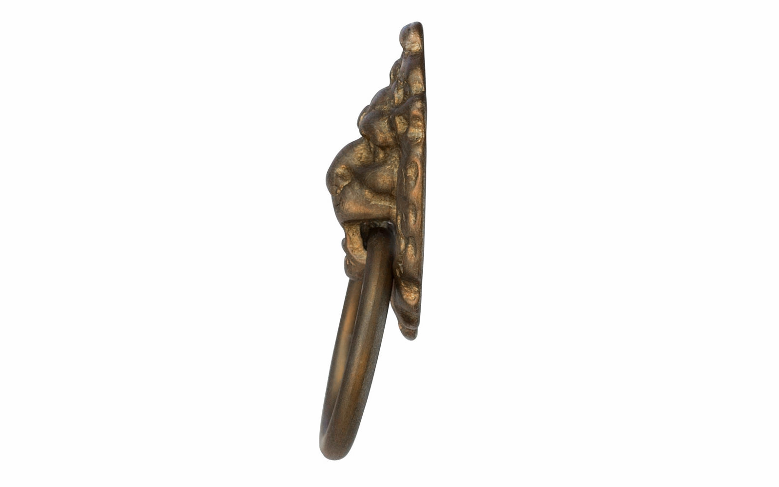 Solid Brass Lion-Head Ring Pull