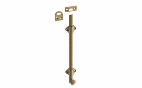Solid Brass Medium-Duty Surface Bolt - 8" Long