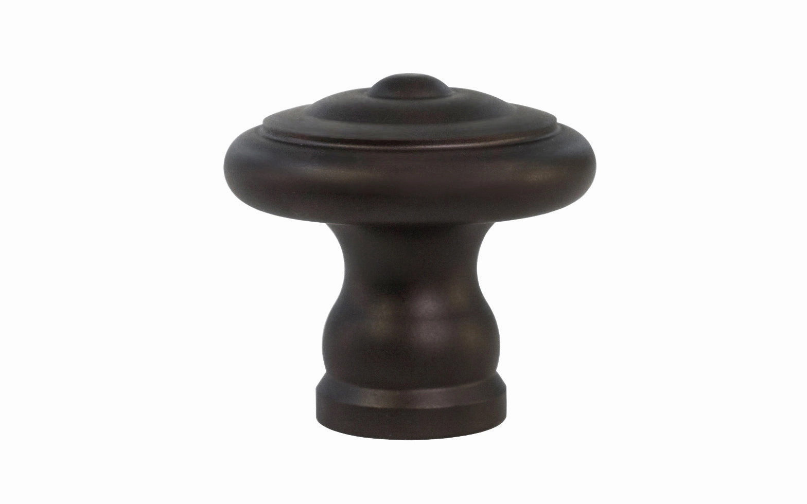 Solid Brass Mid-Century Style Cabinet Knob ~ 1-1/4" Diameter