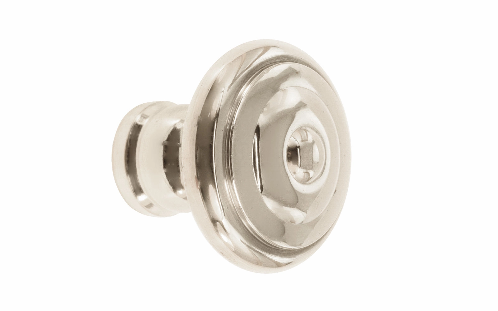 Solid Brass Mid-Century Style Cabinet Knob ~ 1-1/4" Diameter