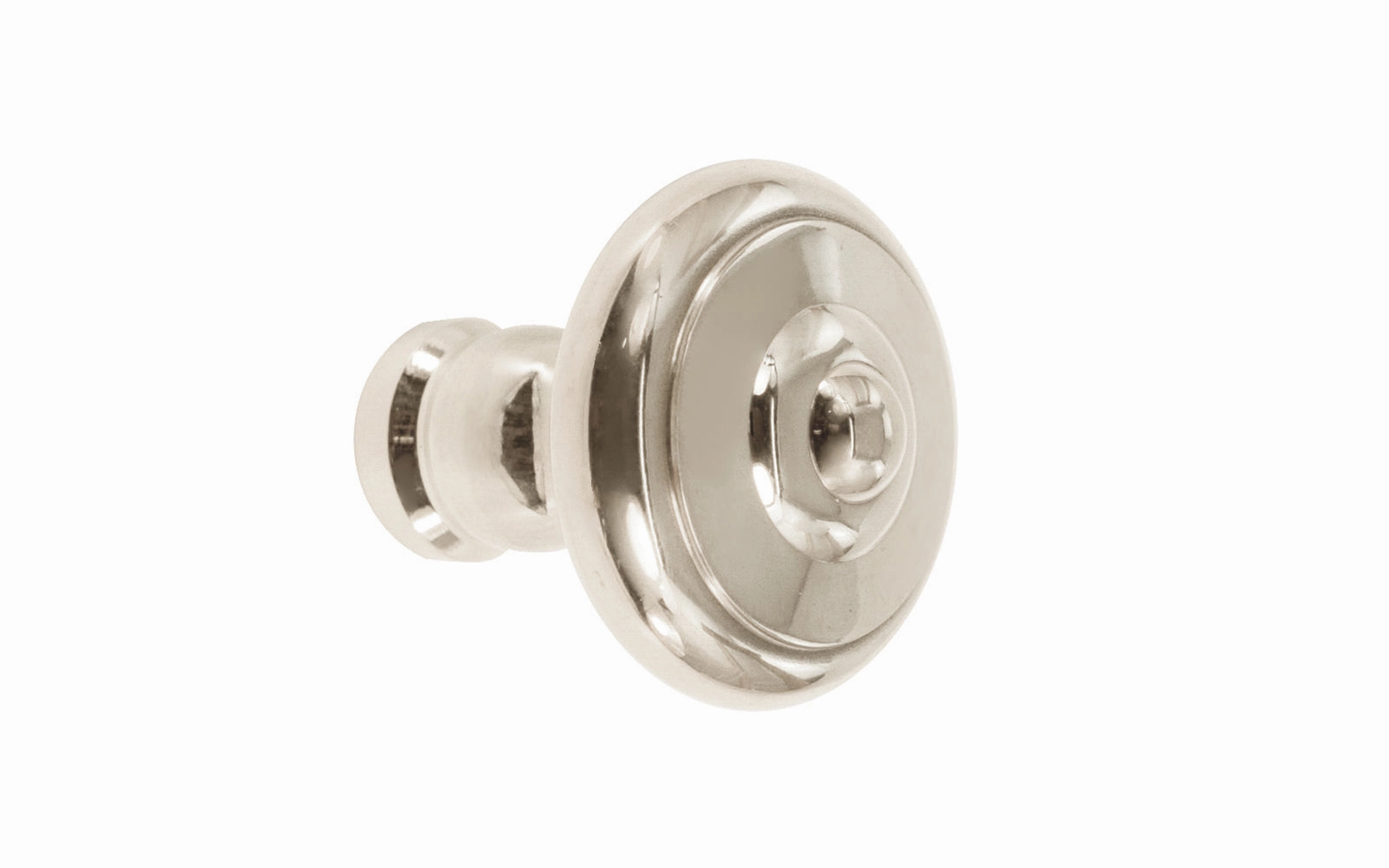 Solid Brass Mid-Century Style Cabinet Knob ~ 1" Diameter