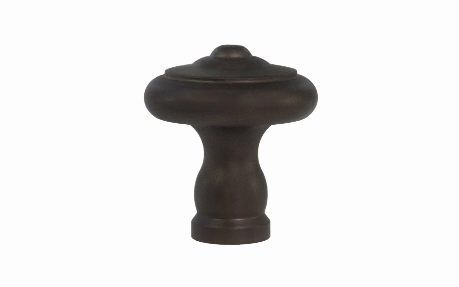 Solid Brass Mid-Century Style Cabinet Knob ~ 1" Diameter