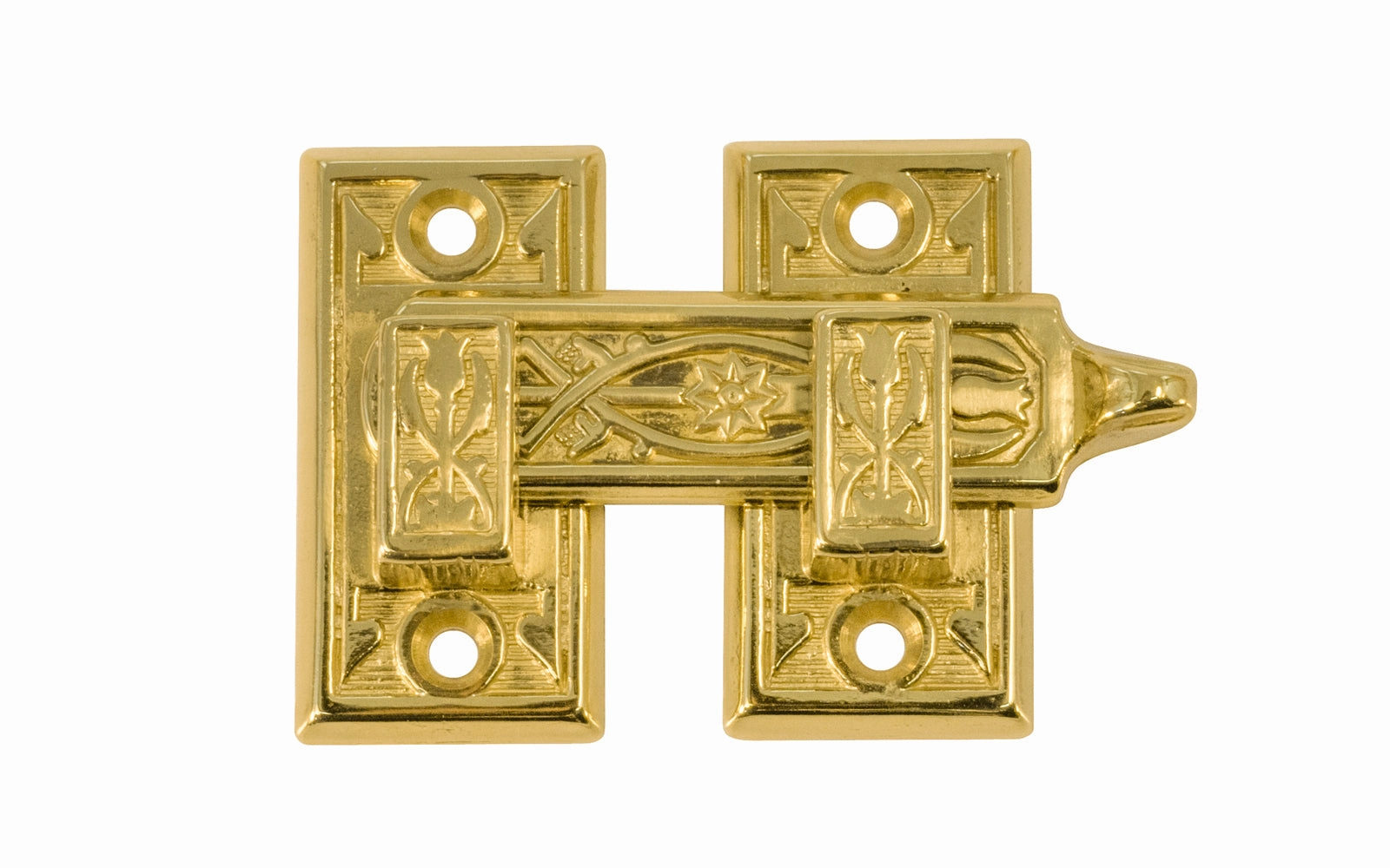 Solid Brass Ornate Shutter Bar