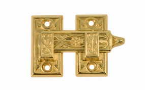 Solid Brass Ornate Shutter Bar
